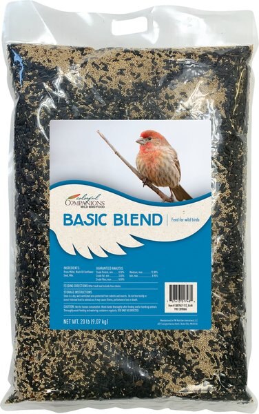 Colorful Companions Basic Blend Wild Bird Food， 20-lb bag