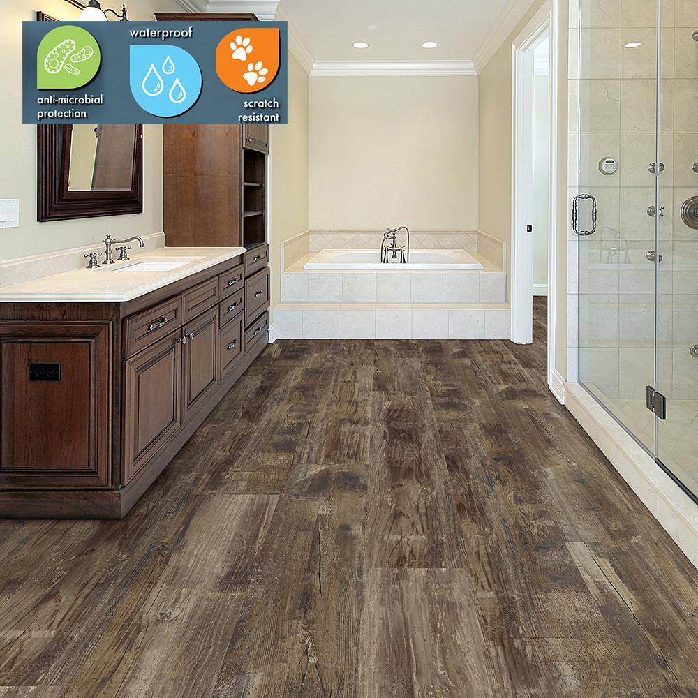 Lifeproof Nashville Oak 6 MIL x 8.7 in. W x 48 in. L Click Lock Waterproof Luxury Vinyl Plank Flooring (20.1 sqftcase) I106514L