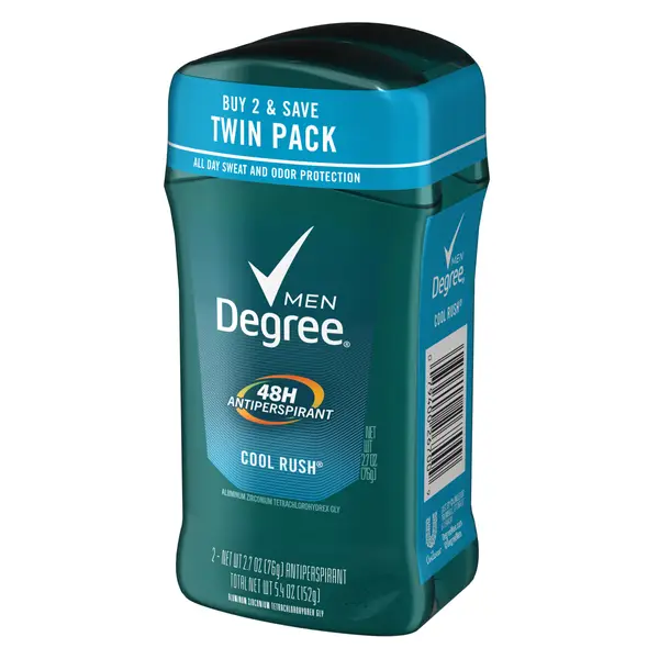 Degree 2.7 oz 2-Pack Cool Rush Antiperspirant Dry Protection