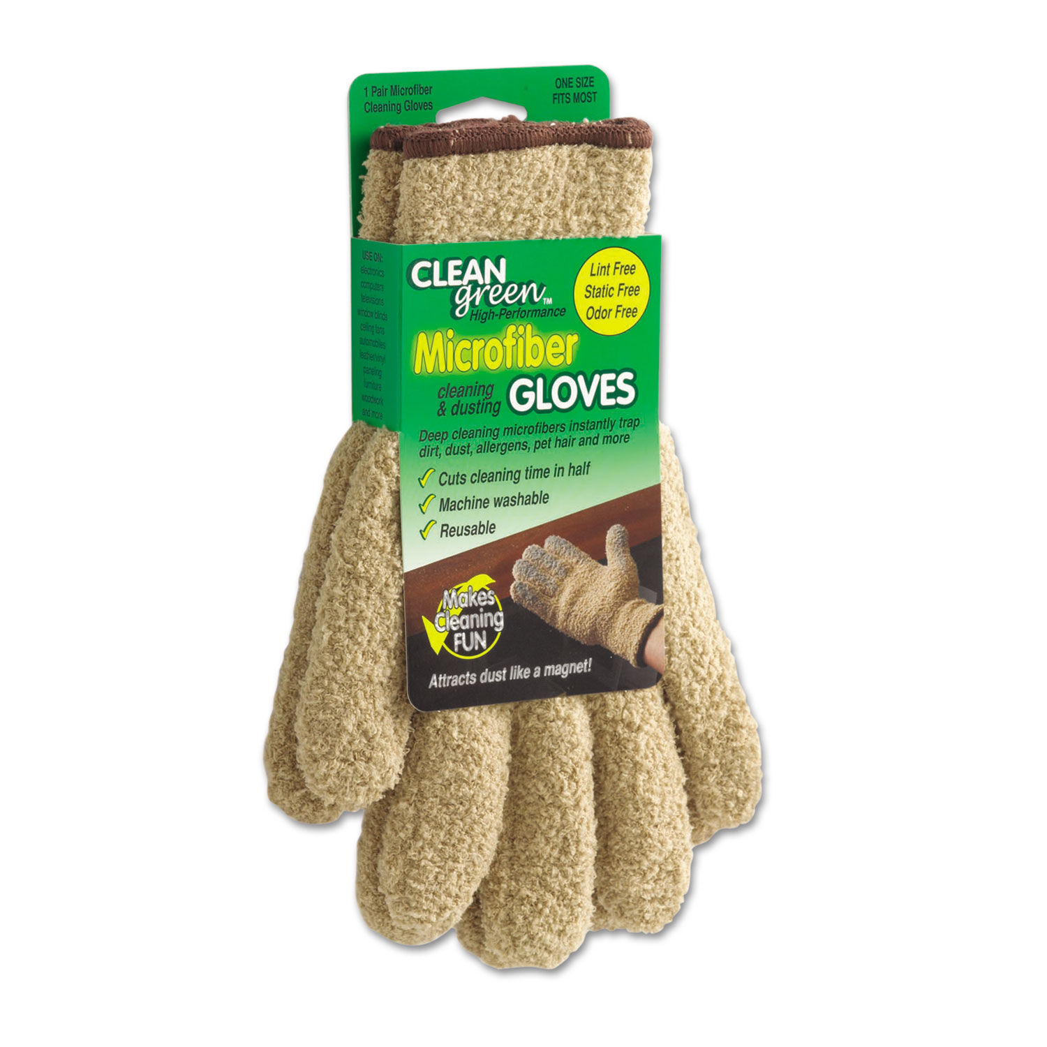 CleanGreen Microfiber Dusting Gloves by Master Casterandreg; MAS18040