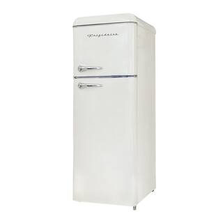 Frigidaire 7.5 cu. ft. Mini Fridge in Cream with Rounded Corners and Top Freezer EFR756-CREAM