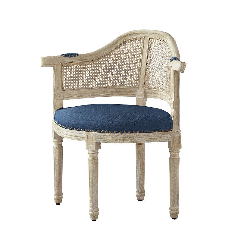 Jed Accent Chair Upholstered， Nailhead Trim