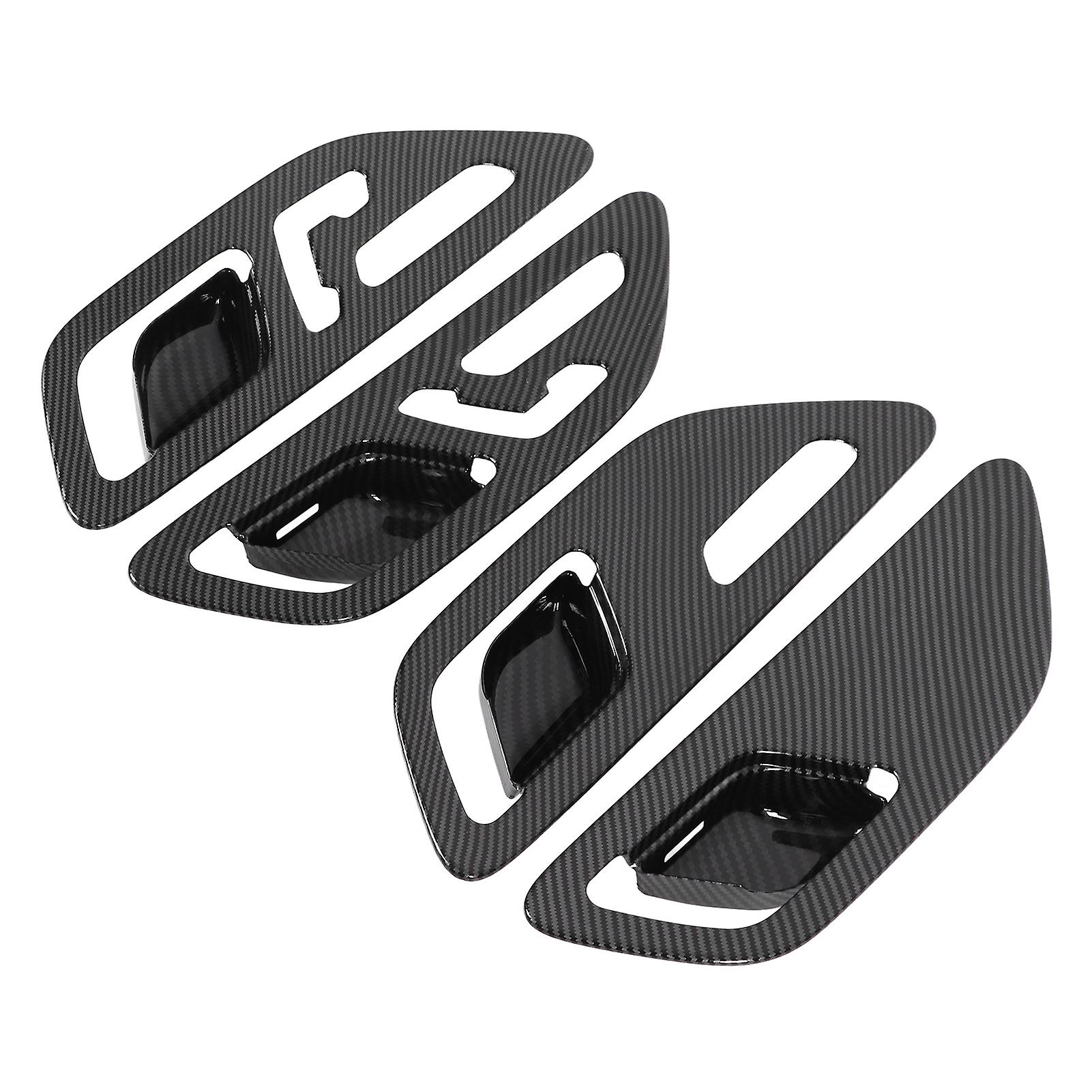 4pcs Inner Door Handle Frame Abs Heat Resistant Carbon Fiber Style Replacement For Mercedes Benz Cclass 2022