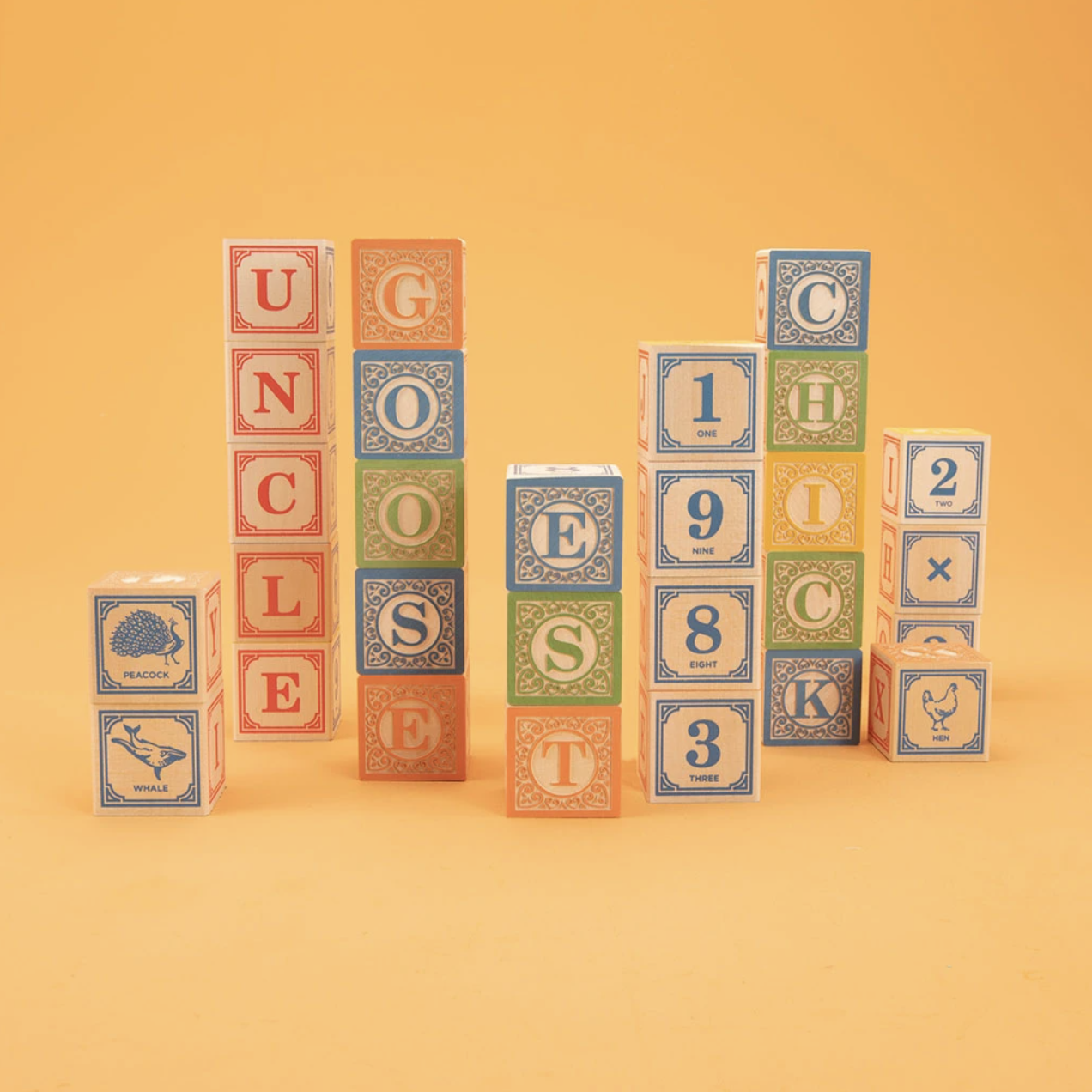 English Wooden ABC Blocks  by Uncle Goose