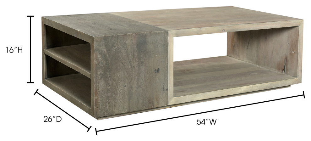 Contemporary Timtam Coffee Table   Grey   Transitional   Coffee Tables   by First of a Kind USA Inc  Houzz