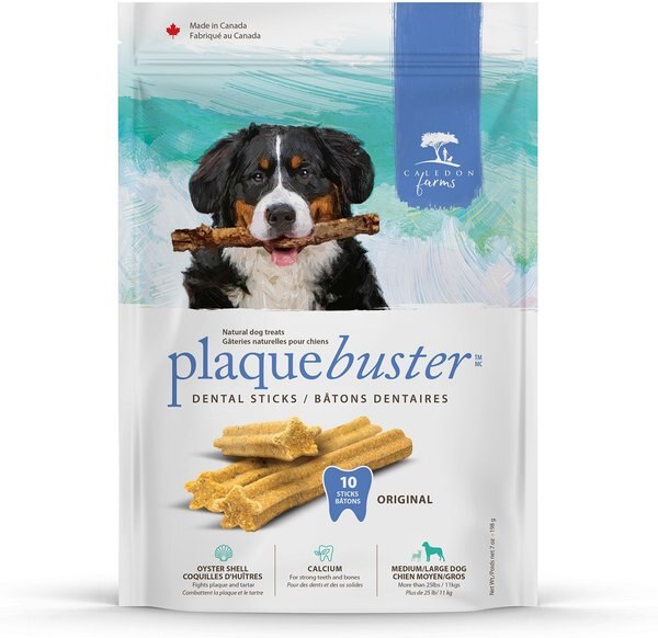 Caledon Farms Plaque Busters Original Dog Treats， 140-gm bag