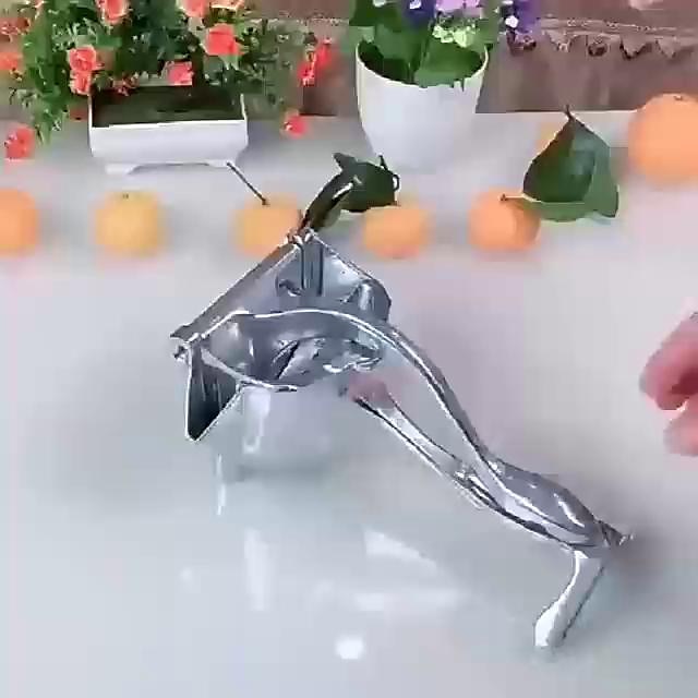 Silver Metal Manual Juicer Fruit Squeezer Juice Lemon Orange Press Household Multifunctional Kitchen Drinkware Supplies