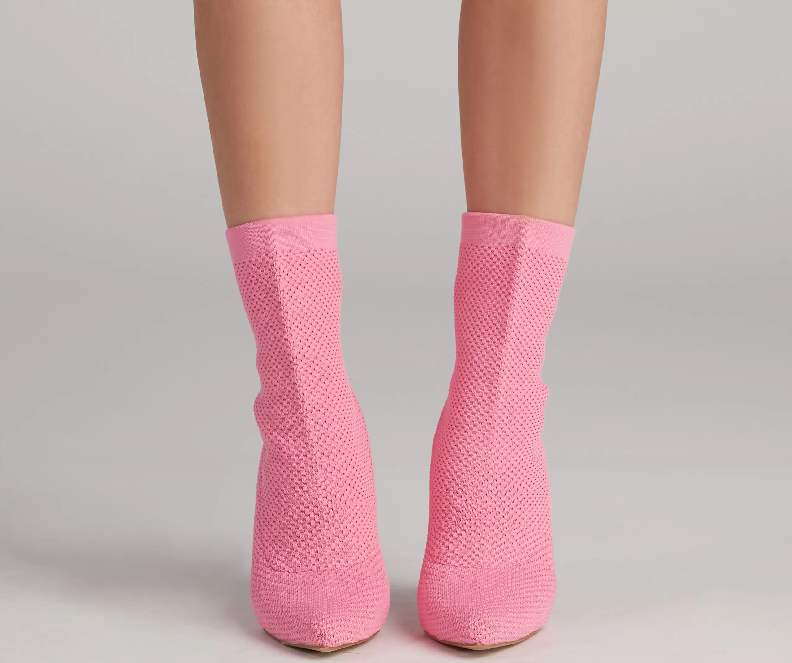 Major Strut Knit Stiletto Booties