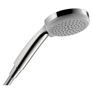 Hansgrohe 1-Spray 47 in. Single Wall Mount Handheld Adjustable Shower Head in Chrome 04332000