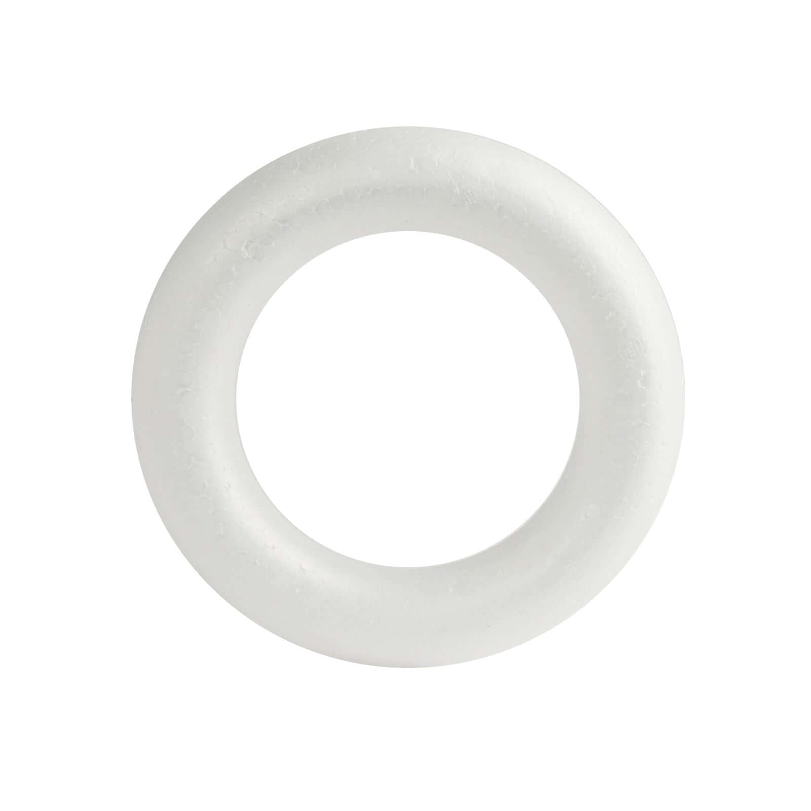 12 Pack White Styrofoam Ring, Foam Circle Hoop For DIY Crafts 8