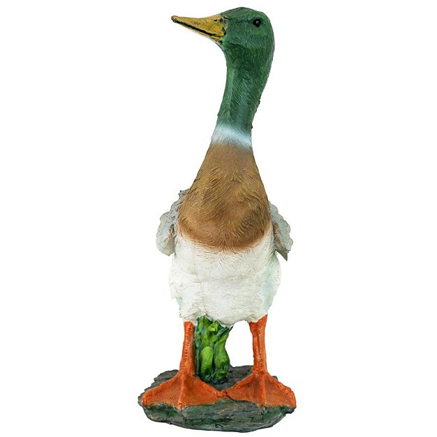 Design Toscano Mallard Duck Statue Multicolored