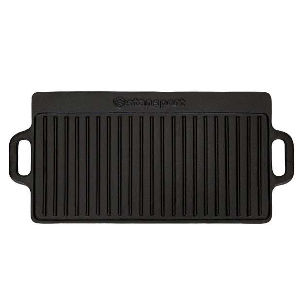 Stansport Pre seasoned Cast Iron Griddle With Reversible Cooking Surface