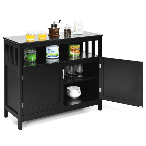 Costway 80273651 Kitchen Buffet Server Sideboard S...