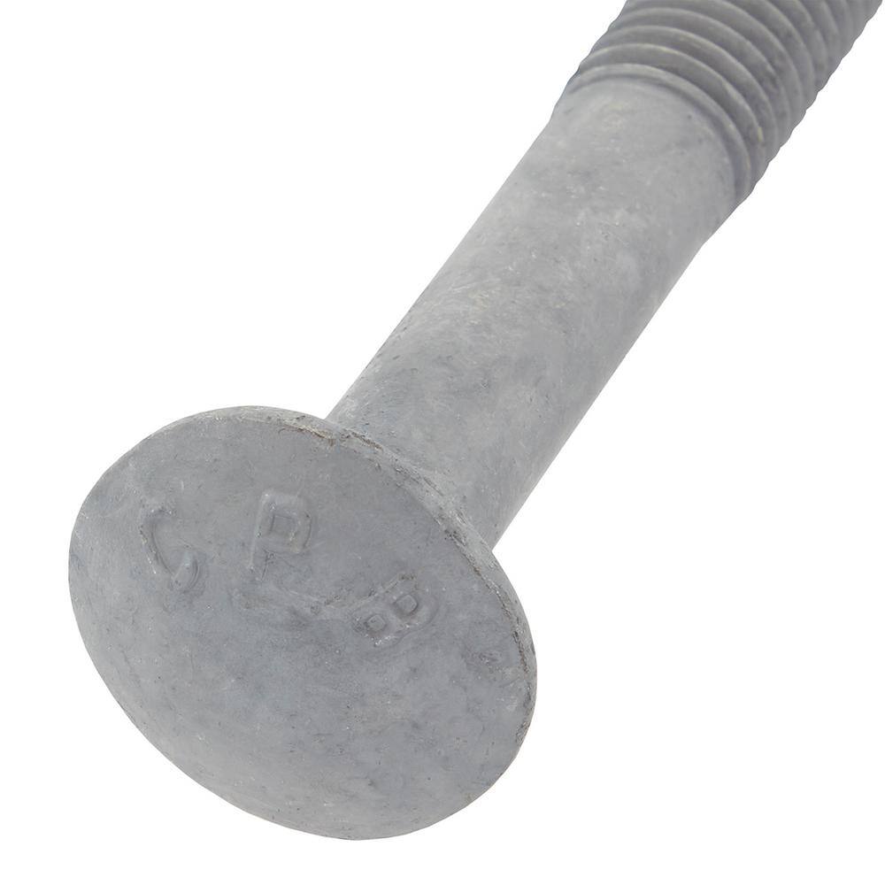 Everbilt 12 in.-13 x 8 in. Galvanized Carriage Bolt 803636