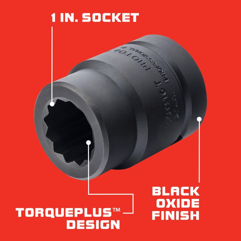 1 Drive Impact Socket 1 ; 12 Point ;