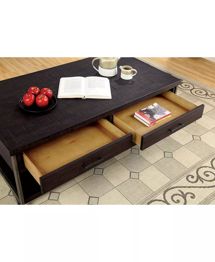 Furniture of America Malleena 2 Drawer Coffee Table