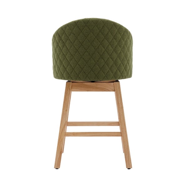 JASIWAY Modern Upholstered Bar Stools (Set of 2)