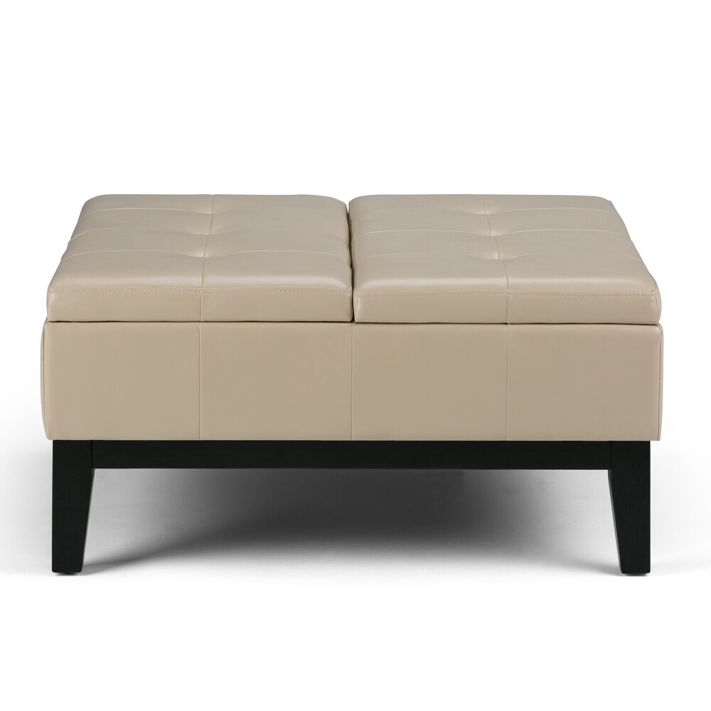 WYNDENHALL Lancaster 36 in. Wide Contemporary Square Table Ottoman