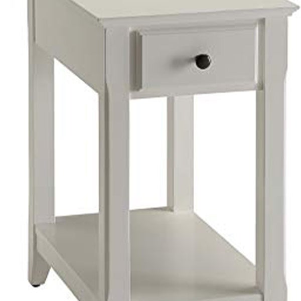 Affiable Side Table， White