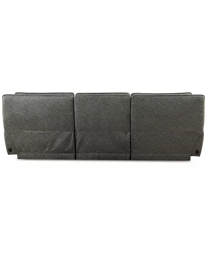 Furniture CLOSEOUT! Terrine 3-Pc. Fabric Sofa with 3 Power Motion Recliners