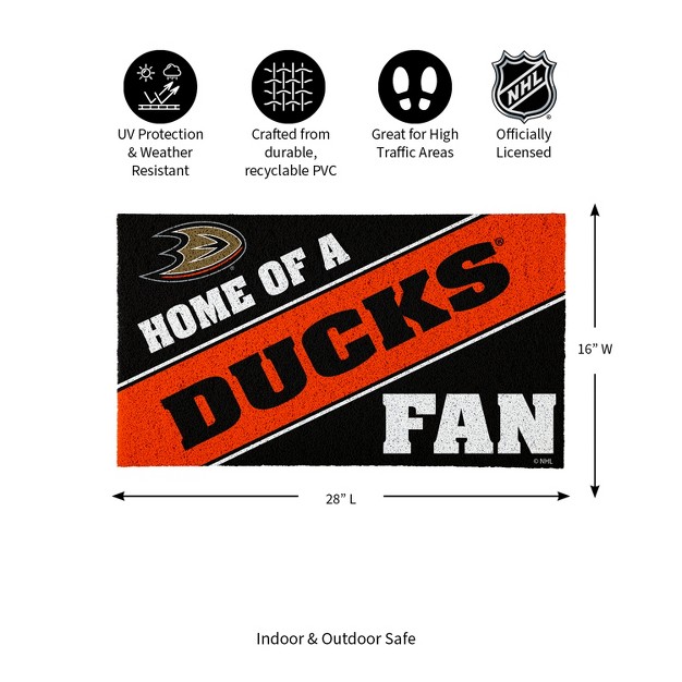 Evergreen Anaheim Ducks Pvc Mat Color