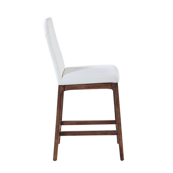 Somette Modern Counter Stool with Solid Wood Base