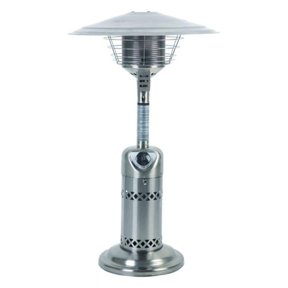 LIVING ACCENTS 10000 BTU Tabletop Propane Stainless Steel Patio Heater 4794095