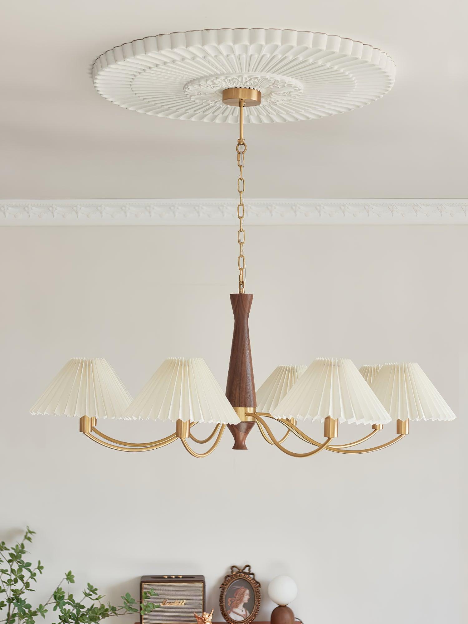 Pleated Chandelier