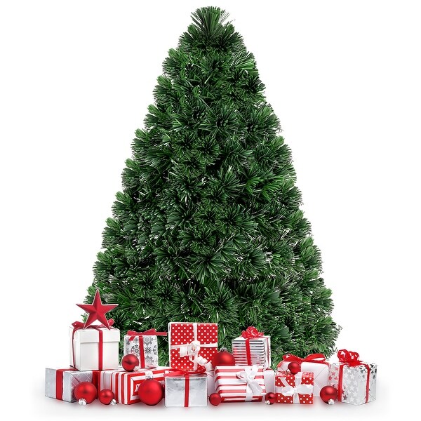 PreLit Artificial Christmas Tree Fiber Optic Tree