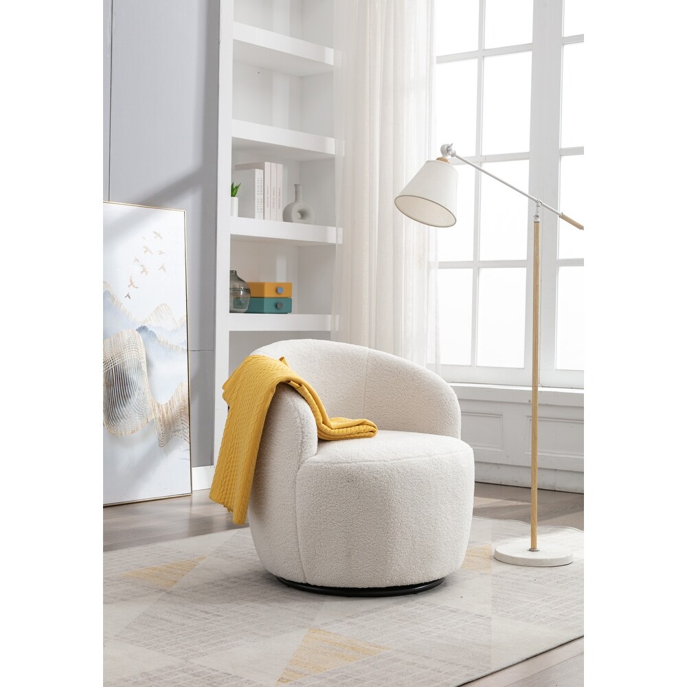 Swivel Chair for Living Room Bedroom  Corner Chairs for Small Space  Barrel Chair Round Accent Chair Armchair Club Arm Chairs