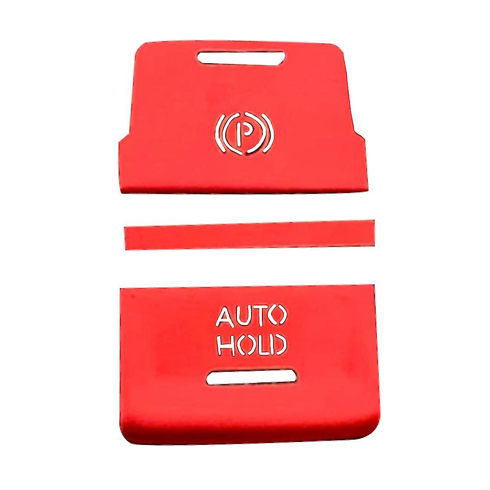 Car Handbrake Auto Hold P Switch Button Cover Trim For Golf 7 7.5 Mk7 At Accessories 2015-2019 Red