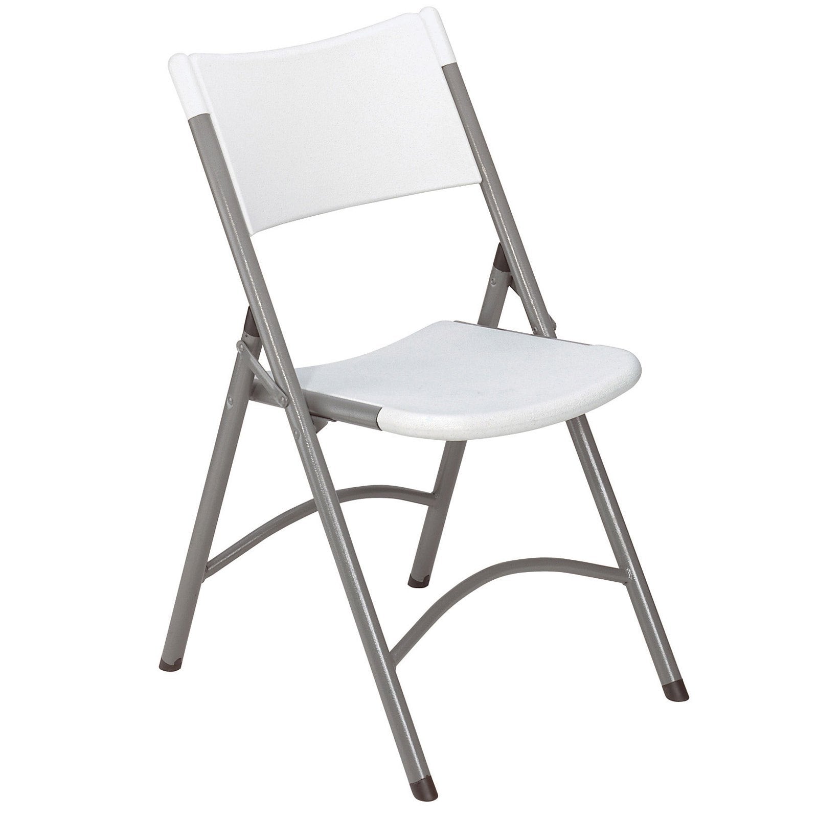 (Pack of 4) NPS 600 Series Heavy Duty Plastic Folding Chair, Speckled Grey