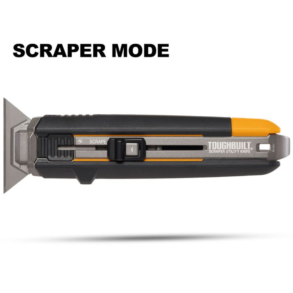 Toughbuilt Scraper Utility Knife with 5 Blades ;