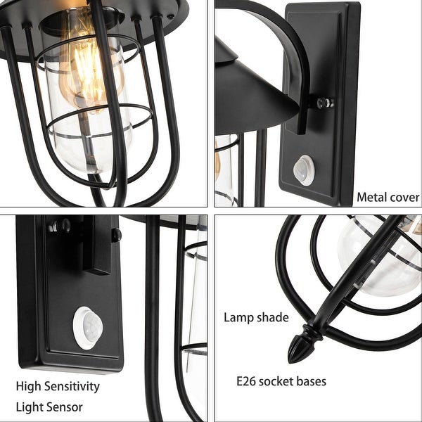 Outdoor Motion Sensor Exterior Wall Lantern Sconce Light Shopping - The Best Deals on Outdoor Wall Lanterns | 41643380