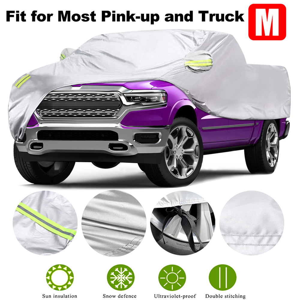 Truck Cover， All Season Car Cover for Pickup Truck， Against Dust， Debris， Windproof UV Protection 170T