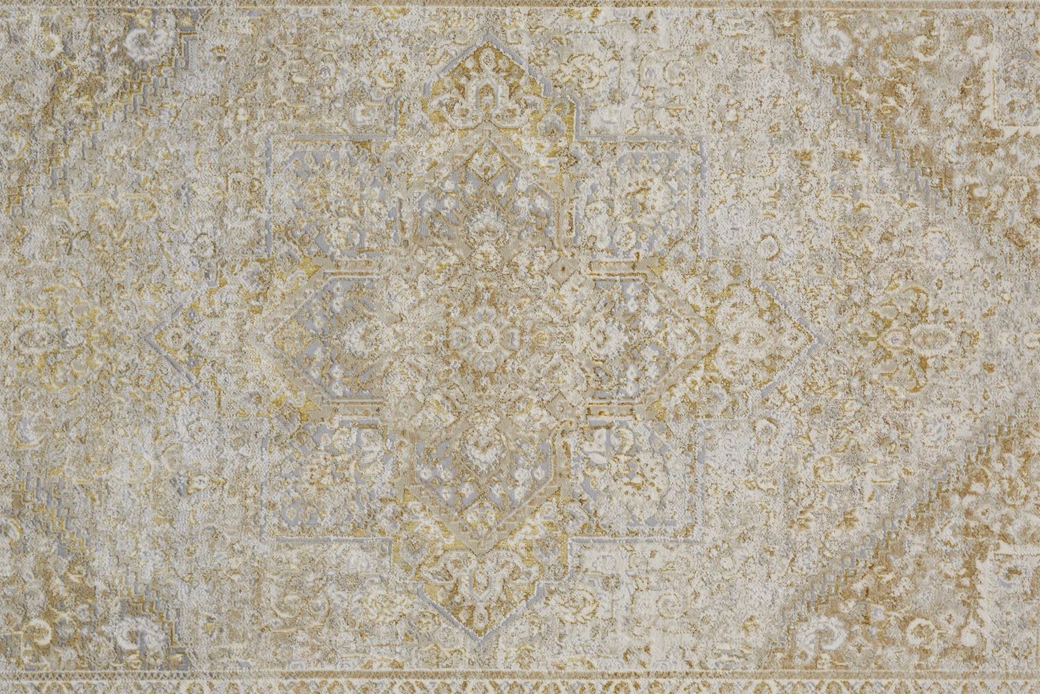 Tripoli Gold and Gray Rug by BD Fine