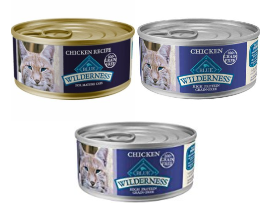 Blue Buffalo Wilderness Chicken Canned Cat Food， 5.5 oz