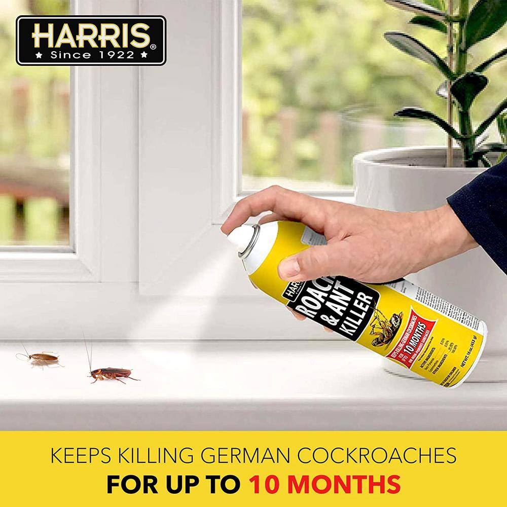 Harris 16 oz. 10-Month Roach and Ant Killer Aerosol Spray RA-16