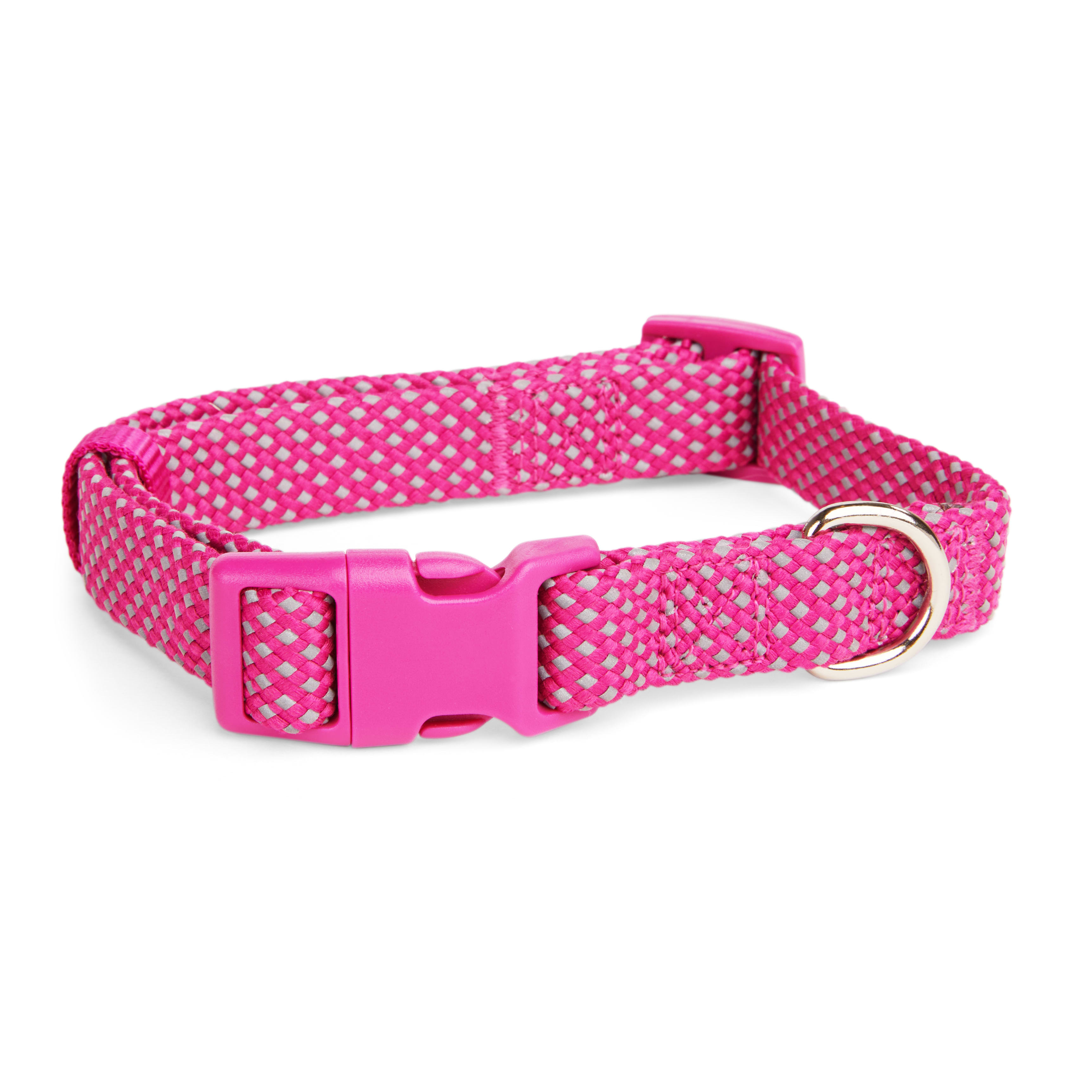 YOULY Pink Reflective Dog Collar， Small