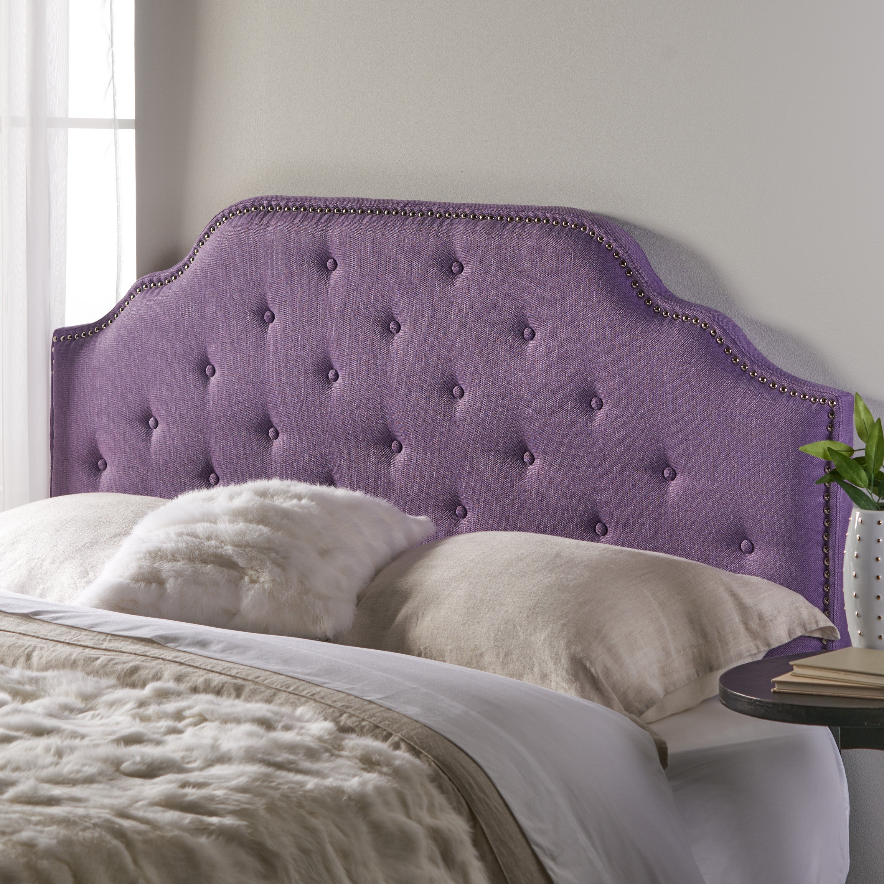 Luella Fabric Tufted Queen/Full Headboard