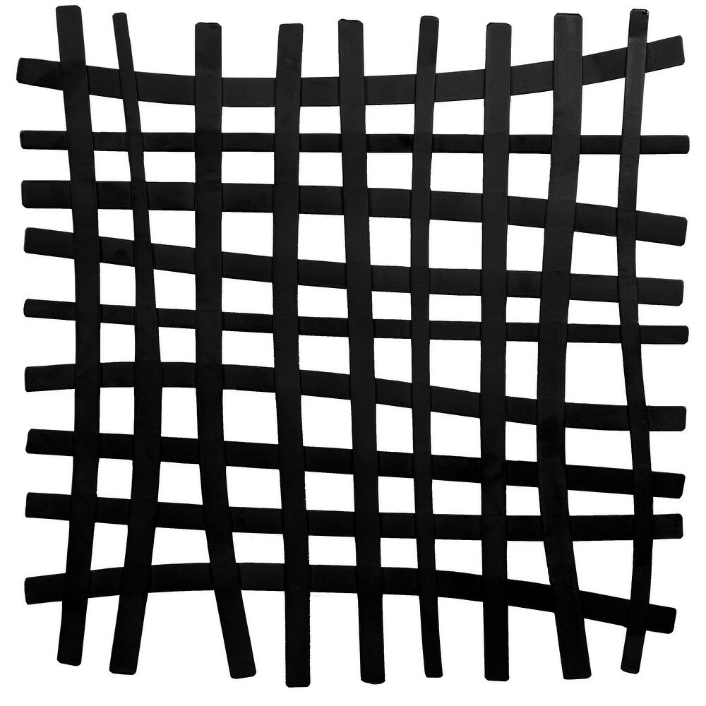 Uttermost Gridlines Matte Black Iron Wall Decor   24\