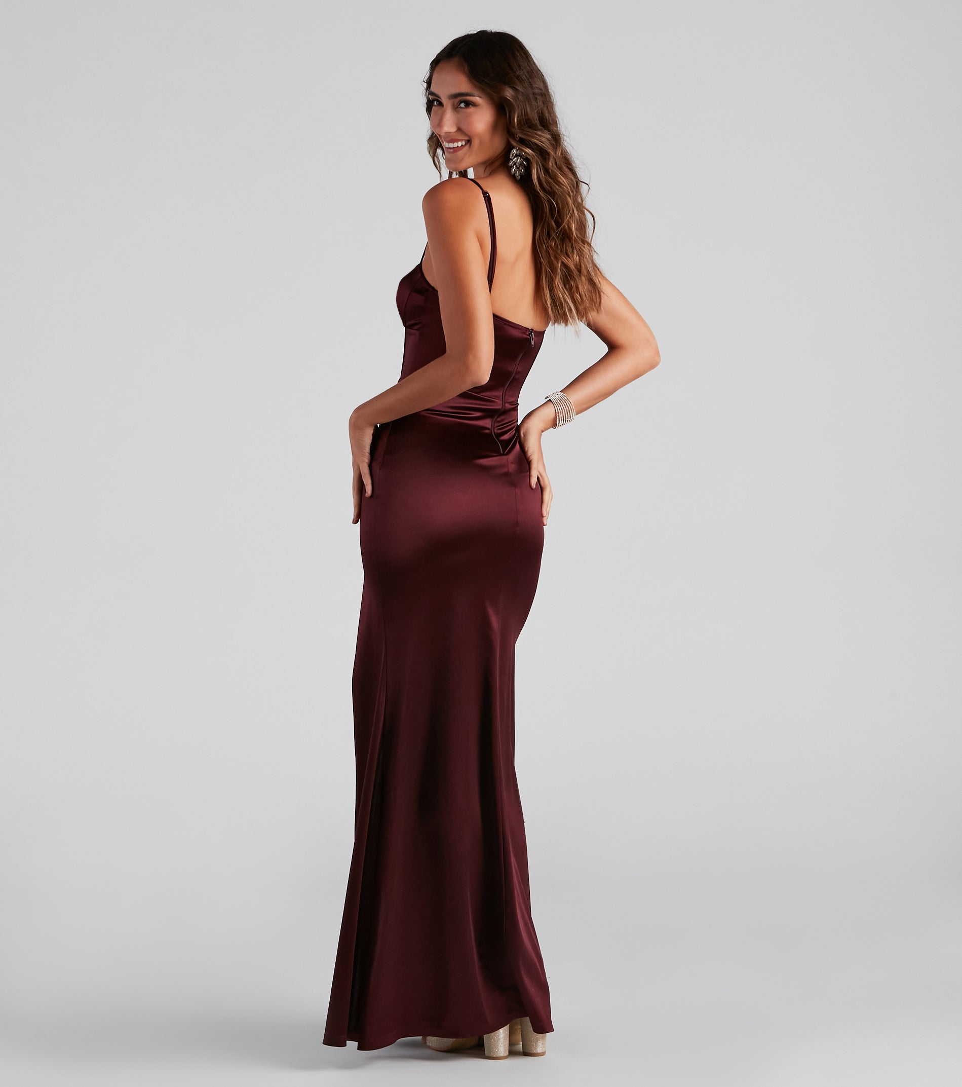 Nora High-Slit Mermaid Dress