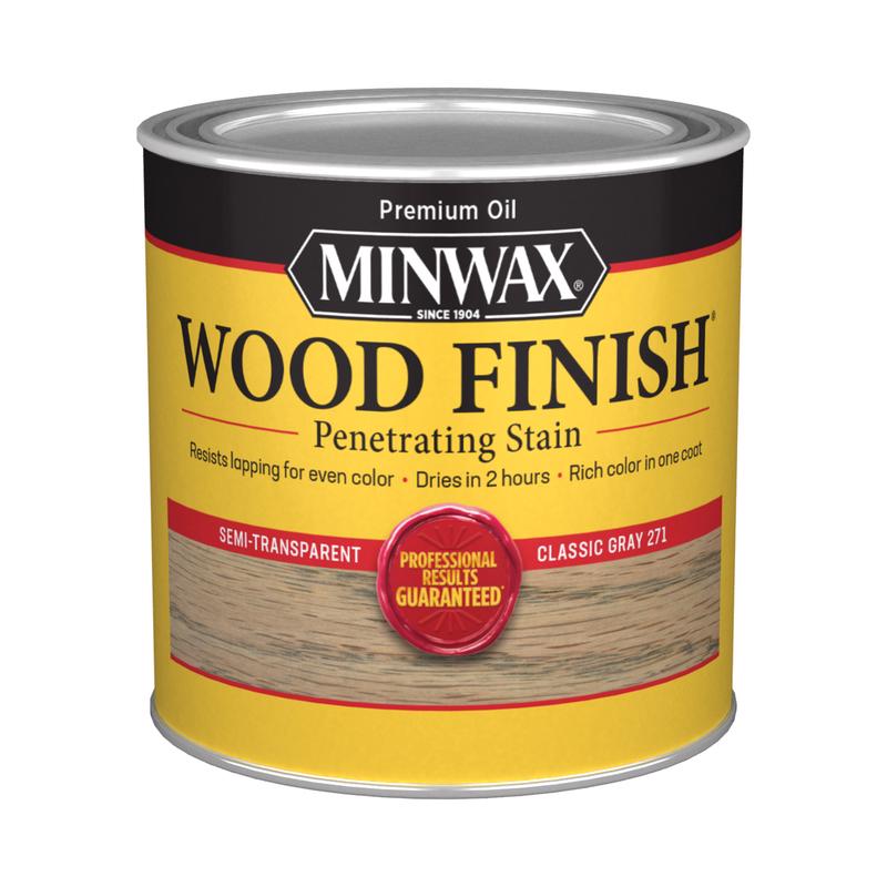 STAIN MINWX 8OZ CLS GRAY