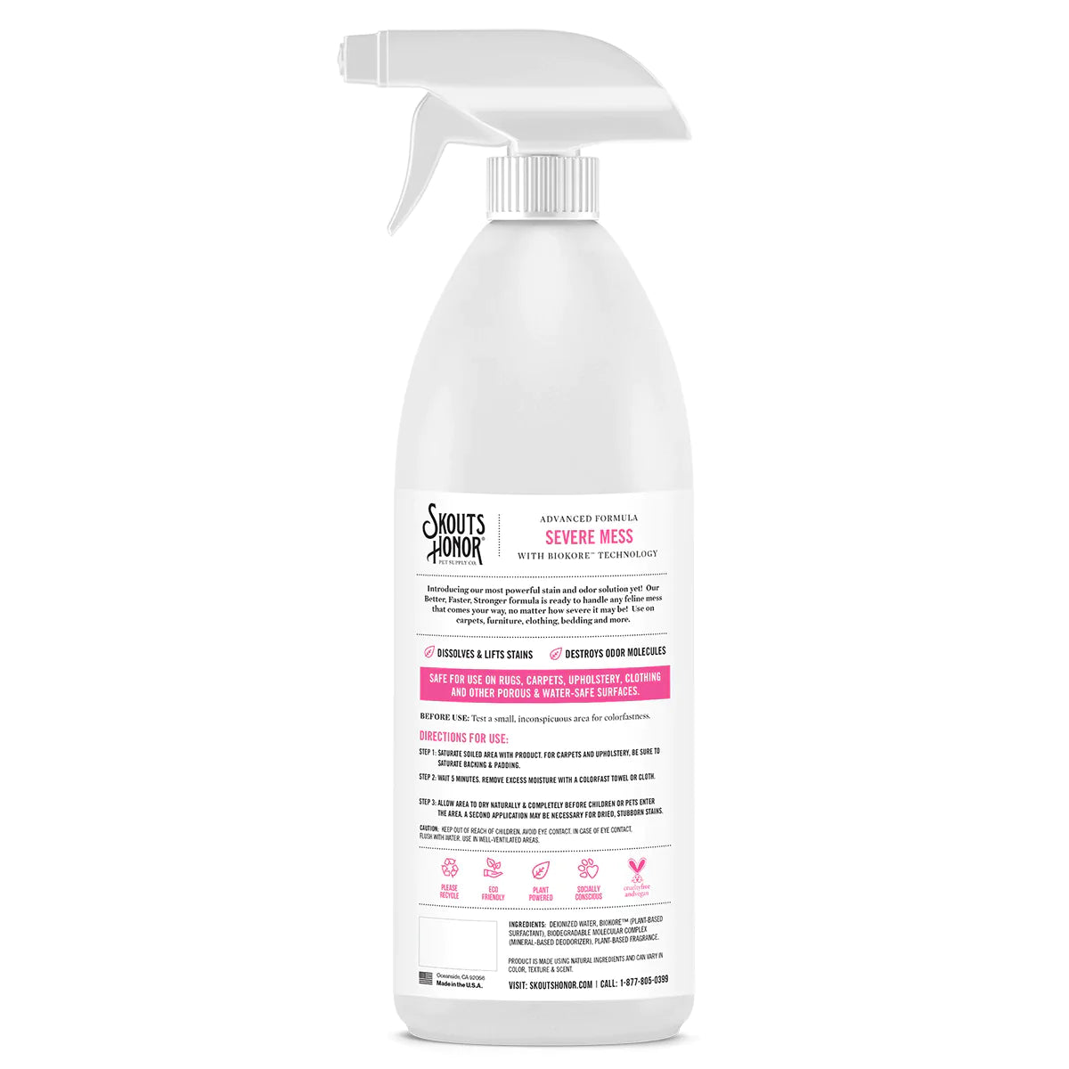 Skout Honor Stain and Odor Severe Mess Advanced Formula Cat 35oz;