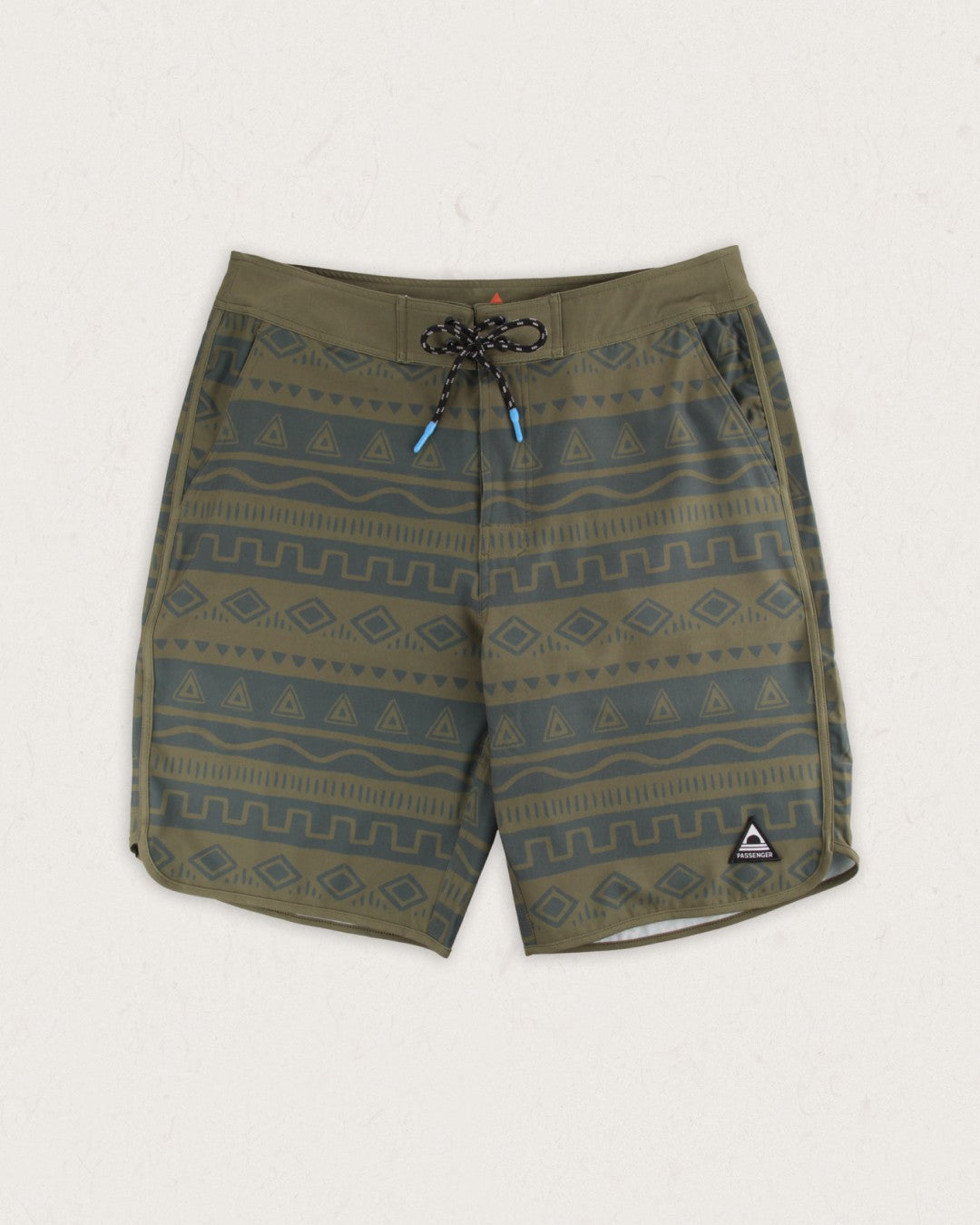 Breaks Recycled Boardshort - Abstract Stripe Khaki