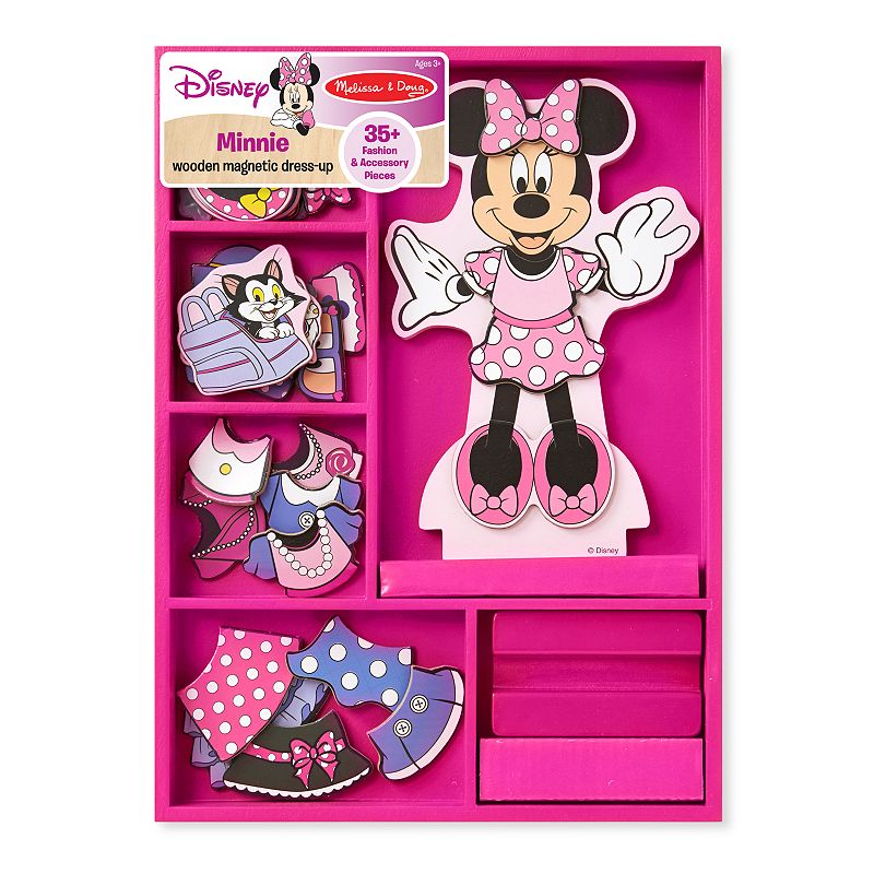 Disney Mickey Mouse and Friends Minnie Mouse Wooden Magnetic Dress-Up Doll by Melissa and Doug