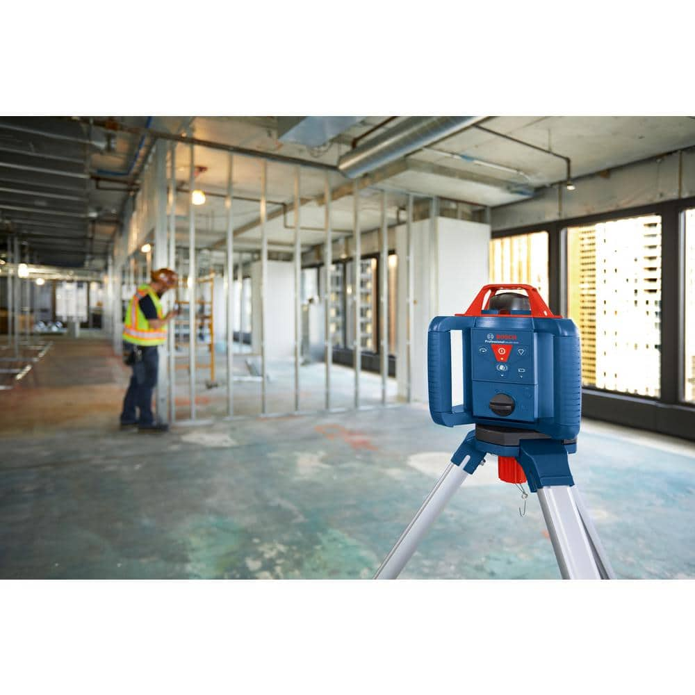 Bosch 800 ft. Rotary Laser Level Complete Kit Self Leveling with Hard Carrying Case GRL 800-20 HVK