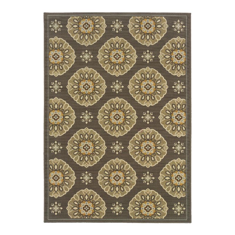 StyleHaven Bayside Medallion Indoor Outdoor Rug