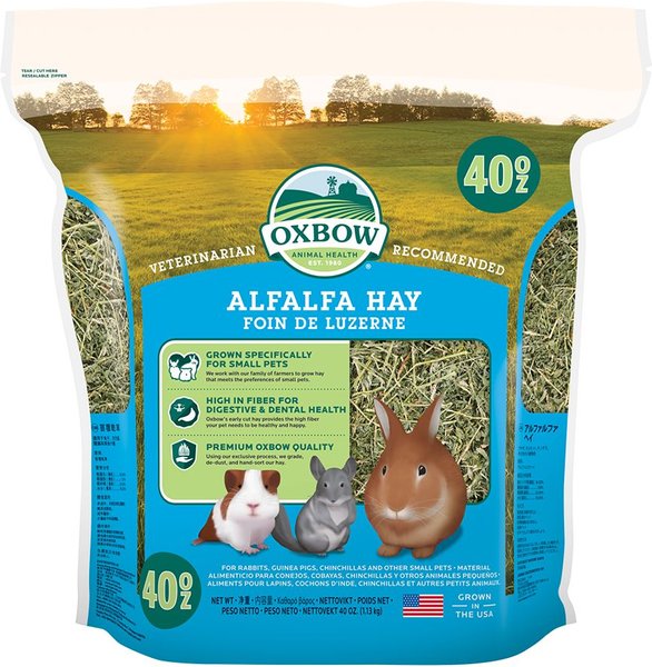 Oxbow Alfalfa Small-PET Food， 40-oz bag