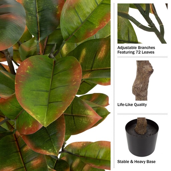 Artificial Rubber Plant